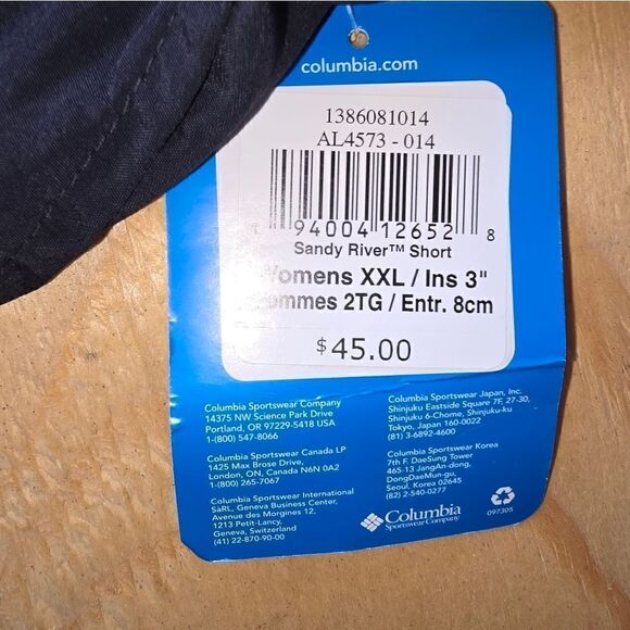 Columbia Black Shorts NWOT XXL (SHO46) - Picture 4 of 10